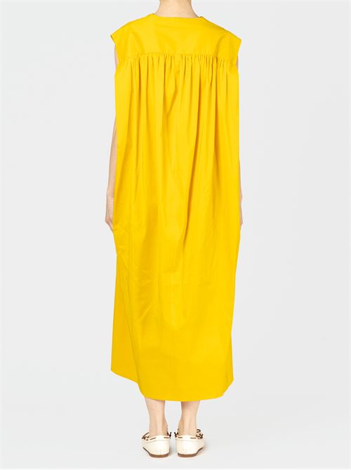 Cotton poplin dress with a waist tie bow FABIANA FILIPPI | ABD275F640L3624031
